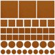 thumbnail image 1 of 130 almohadillas protectoras de fieltro gruesas y duraderas de 3 mm para muebles, para mesas, taburetes y patas de muebles., 1 of 8