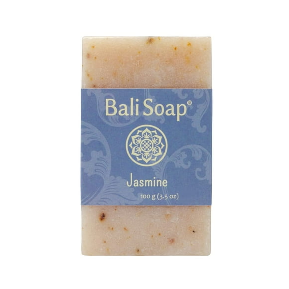 Jabón Bali – Jabón natural de jazmín – Jabón de barra para hombres y mujeres – Jabón de baño para cuerpo y cara – Jabón exfoliante vegano hecho a mano – Paquete de 6 3.5 oz cada uno