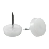Furniture Feet Nail, Chair Table Leg Protector Pad 16mm White 20pcs