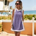 thumbnail image 4 of Stralyhd Two Piece Lounge Set for Women Summer Loose Sets Casual Shorts Outfits Vacation Matching Set with Pockets Purple XL, 4 of 5