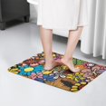 thumbnail image 4 of Pioneer Flower Floral Print Flannel Non Slip Door Rugs,Washable Door Mats Indoor,Decorative Door Mats,Dirt-Resistant and Absorbent Doormat for Entrance,Bedroom,Kitchen,Bathroom,31.5"x17", 4 of 4