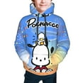 thumbnail image 5 of Sanrio Pochacco Kids' Hoodie 3d Print Sweatshirt Soft Pullover Hooded With Big Pockets Fans Gifts For Boys Or Girls Small, 5 of 7