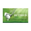 Koyal Wholesale Funny Retirement Business Cards, This Is My Office Golf Course Retired Business Card Farewell, 100-Pk