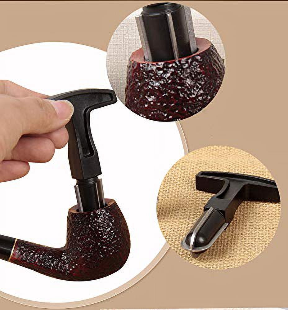 Chunhong Professional 4 Heads Tobacco Pipe Reamer Kit with Gift Box Handle Smoking Pipe Scraper Carbon Remover Tool Set
