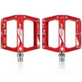 thumbnail image 2 of Tignapoo Pédales de Vélo Rouges Premium PD-02: Alliage d'Aluminium Léger, Antidérapant, Double Roulements pour une Utilisation Fluide, Installation Facile, Compatible avec la Plupart des Vélos, 2 of 7