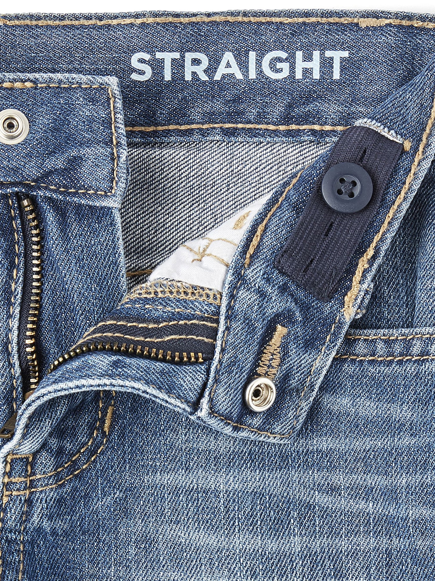 The Children's Place Boys Straight Fit Denim Jeans, 2-Pack, Sizes 4-16 Slim