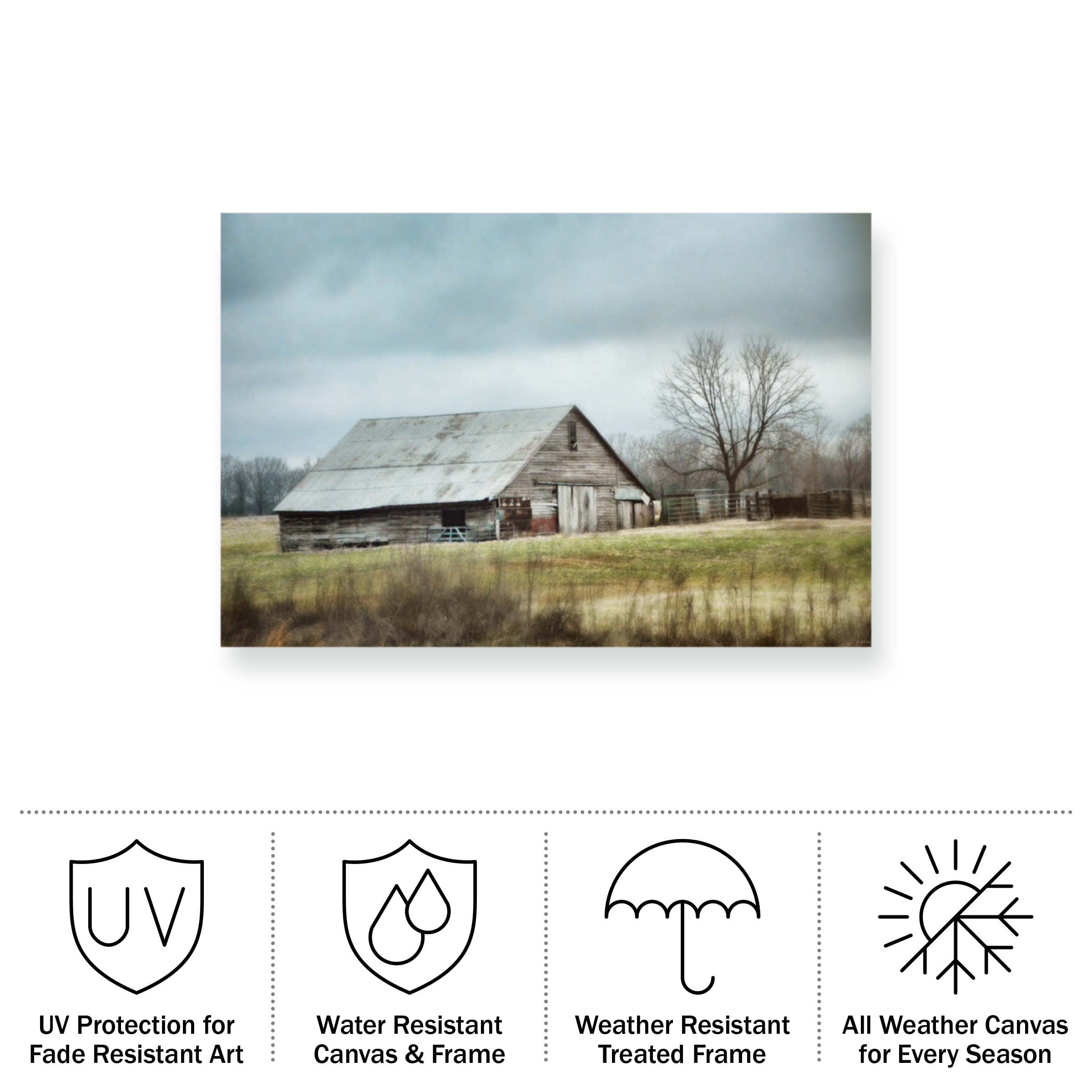 Jai Johnson 'An Old Gray Barn' Outdoor All-Weather Wall Decor