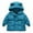 Blue, variant on Aoochasliy Coats for Girls Boys Casual Toddler Baby Fall Winter Thick Down Cotton Padded Jacket Hooded Zipper Jacket Coat