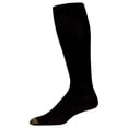 thumbnail image 6 of Men's Gold Toe 210H Mild Compression Over The Calf Rib Sock (Black 10-13), 6 of 6
