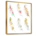 thumbnail image 3 of Designart 'Vibrant Boho Art Feather In Rustic Bright Colors' Bohemian & Eclectic Framed Canvas Wall Art Print, 3 of 5