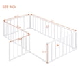 thumbnail image 2 of DreamBuck Twin Montessori Floor Bed with Safety Fence and Door, Metal Floor Bed Frame, Minimalist Versatile Floor Bed for Boys, Girls, Twin Bed Frame for room, Playroom, 2 of 9