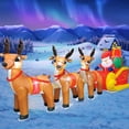 thumbnail image 4 of Santa Claus Inflable DomKom en Trineo de 12 pies con 3 Renos, 4 of 6