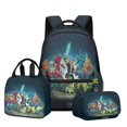 thumbnail image 1 of Backpack Set for Students with Double Layer Pencil Case and Lunch Bag, 24 Styles, Waterproof School Supplies, 1 of 4