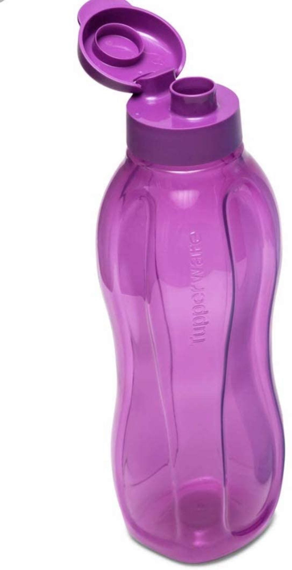 Tupperware Small Eco Water Bottle 500 ml 16 Oz Brand New Teal Purple Flip Top 