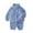 Light Blue, variant on REDARER Winter Girls Pajama Two Piece Outfit Cozy Flannel Thermal Loungewear for Toddler and Kid Sleepwear,Kids Clothing,Size:3-4 Years