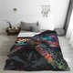 thumbnail image 5 of Fotbe Colorful Plant Turtle A Manta de Franela Acolchonada con Estampado, Súper Suave y Esponjosa, Extra Grande para Sofá, Cama, Uso Todo el Año-80"x60", 5 of 7