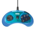thumbnail image 2 of Controlador USB Retro-Bit Sega Genesis de 6 botones, azul transparente, 2 of 9