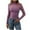 Purple, variant on Gubotare Women's Sexy Sheer Long Sleeve Tops Crew Neck Mesh Ruched Going Out Shirts Blouse Date Night Outfits (Red,M)