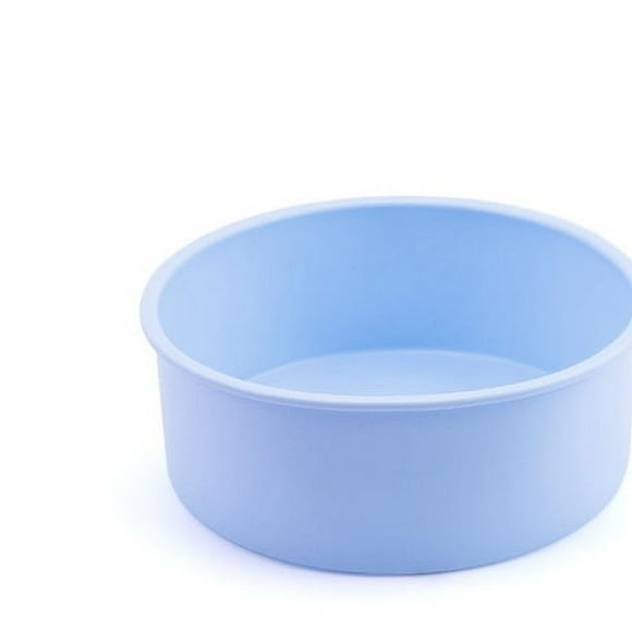 Zhuge Moldes para pasteles redondos de silicona, moldes antiadherentes para pasteles de 4 pulgadas, moldes para hornear para pasteles y panqueques, azul