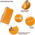 thumbnail image 6 of Sendefn Womens Wristlet Wallet RFID Blocking Leather Credit Card Holder Phone Clutch Purse, 6 of 7