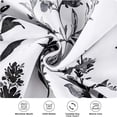 thumbnail image 7 of DriftAway Sylvia Floral Botanical Herbs Watercolor Printed Pattern Lined Blackout Window Curtain Grommet 52" x 84", Black White, 7 of 7