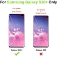 thumbnail image 2 of Galaxy S10 Plus SM-G975 Case, Shockproof Protection Hard Plastic Cover+Soft Silicone Rubber Bumper Dual Layer Protective Phone Case for Samsung Galaxy S10 Plus 2019 - Rose Gold, 2 of 8