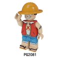 thumbnail image 2 of Sajy 8pcs One Piece Luffy Sauron Sanji Assembled Building Block Minifigure Toys, 2 of 5