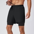 thumbnail image 5 of Men'S 2 in 1 Running Shorts Quick Dry Gym Athletic Workout Shorts for Men with Phone Pockets, 5 of 8