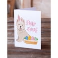 thumbnail image 2 of Westie West Highland White Terrier Easter Greeting Cards and Envelopes Pack of 8 7 in x 5 in, 2 of 3