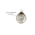 thumbnail image 5 of Serene Spaces Living Vintage Style White & Silver Mercury Glass Ornament Set for Christmas, Set of 12, 5 of 6