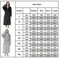 thumbnail image 2 of Plus Size Men Plain Winter Warm Hooded Long Bathrobe Night Robe Nightwear Sleepwear zhangyuxiang LED, 2 of 2