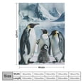 thumbnail image 4 of Fenyluxe Penguin Throw Blankets Soft Warm Comfortable Throws for Couch Flannel Fluffy Blanket Bed Throw for Bedroom Couch Travel Kids Bedroom Accessories 40x50in, 4 of 6