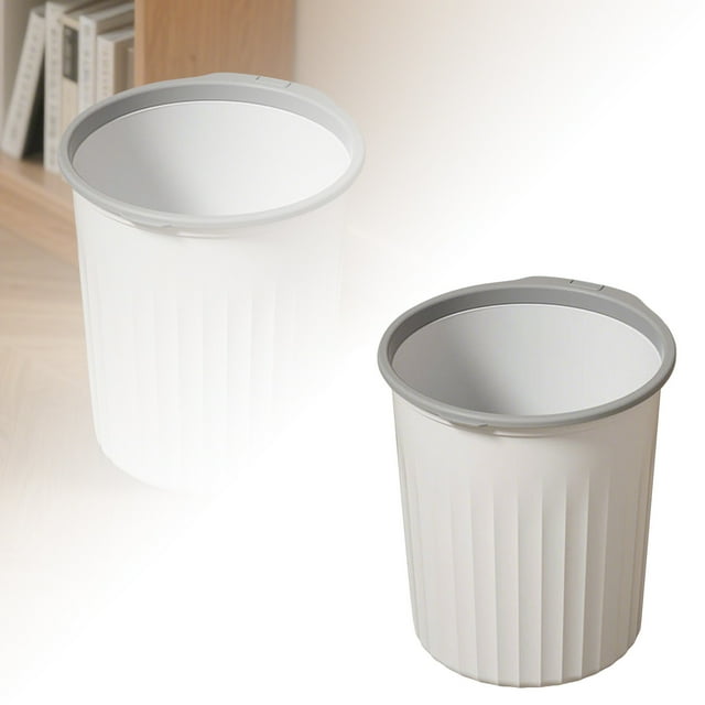 Sturdy and Lightweight PP Can Durable Wastebasket Ideal for Kitchen Bathroom Home Use Easy Clean