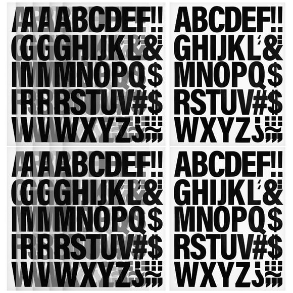 MOVTOTOP Vinyl Letters Stickers Iron On Alphabet Stickers For Clothes Window Mailbox Self Adhesive Vinyl Decals Clothes Appliques Black 10 Sheets