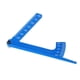 thumbnail image 4 of Aleación de Aluminio Regla Ajustable para 1,10 1,8 RC Car, Medir Altura,Llanta,Chasis, -10 a +10° Angulo, 20-80mm Rueda, 1.5-7mm Chasis, Durable, Cinta Adhesiva Paquete, 4 of 5