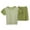 Light Green, variant on Hiijoy Toddler Boys Short Sleeve Top and Shorts Lightweight Pajamas, 2-Piece, Sizes 2-12