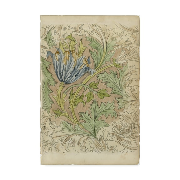 Trademark Fine Art 'Floral Pattern Study III' Canvas Art by Ethan Harper