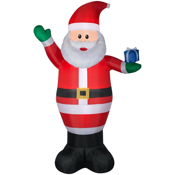 Holiday Time 9Ft Airblown Inflatable Santa By Gemmy Industries - Walmart.com