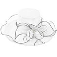 thumbnail image 4 of Hauaitttt Womens Summer Dress Hat Wide Leaf Flower Bridal Shower Hat Sun Hats Beach Hat Mens Hats Outdoor Exploring Hat Retirement Visor Beaches Hats Oversized Beach Hats for Women Large Size Fedora, 4 of 7