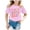 Pink, variant on NIEWTR Kids Summer Short Sleeve T-Shirts Fashion Tees Casual Basic Graphic Tops for Girls Daily Wear(White,8-9 Years)