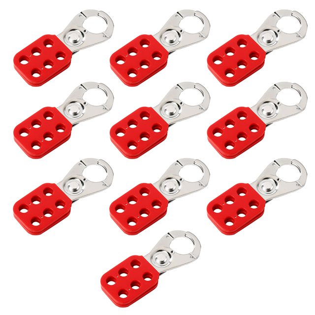 Kenally 10 piezas de bloqueo de hebilla, equipo de seguridad Industrial, Protector de seis eslabones antiradiación resistente al calor para protección Herramientas y ferretería HS-02 Kenally TO001353-02B