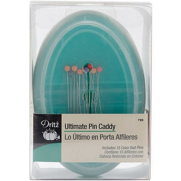 Dritz Ultimate Pin Caddy-Assorted Colors, W/15 Pins