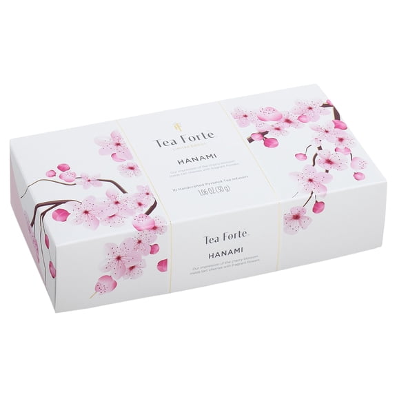 Hanami Tea Forte 10 Handcrafted Pyramid Tea Infusers Box Presentation