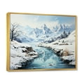 thumbnail image 2 of Designart "Arctic Serenity Alaska II" Winter Landscape Floater Framed Canvas Print, 2 of 7