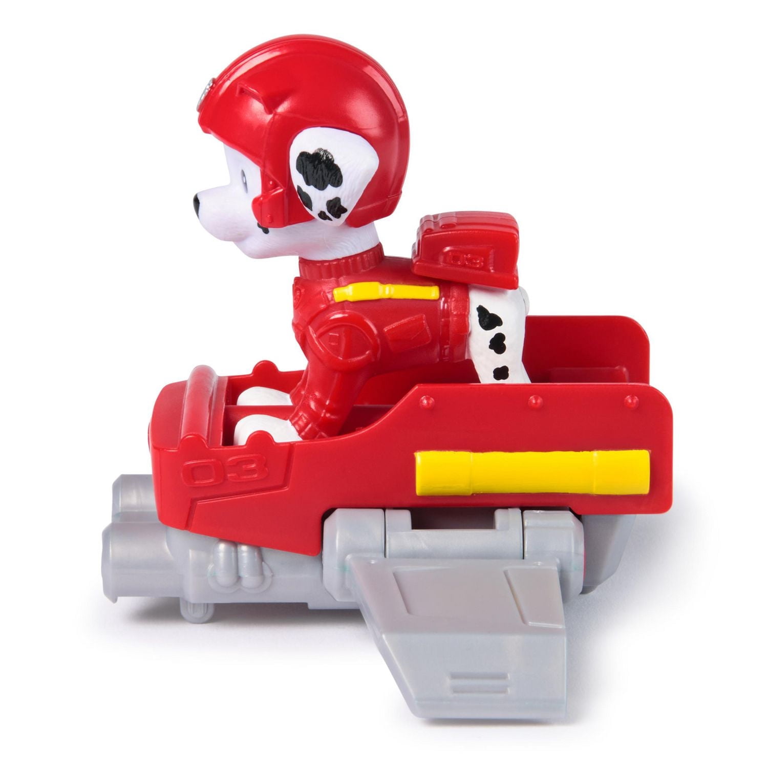 Pat'Patrouille : Chiots d'action, Figurine Marcus et avion planeur avec ailes pliables, jouets pour garçons et filles à partir de 3 ans