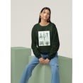 thumbnail image 2 of Scary Sea Creatures Sweatshirt Women -Fab Funky Designs, Female 5X-Large, 2 of 4