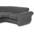 thumbnail image 3 of Intex Corner Sofa L-Shaped Inflatable Home Lounge Couch with Cupholders, 3 of 6