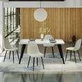 thumbnail image 2 of Homy Casa 63 inch Dining Set for 4, Large Table with Upholstered Chairs, 2 of 10