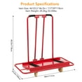thumbnail image 2 of 2024 New Heavy Duty Drywall Cart, 1600lbs Load Capacity, Protective Sloping Angle and Handrail, 1600lbs Load Capacity, Four Smooth Running Casters for Garage, Home, Warehouse, 2 of 9
