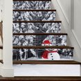 thumbnail image 1 of 6 uds. Pegatinas navideñas 3D para escaleras, calcomanías elevadoras de escaleras de alces navideños, pegatinas impermeables para decoración familiar, 1 of 3